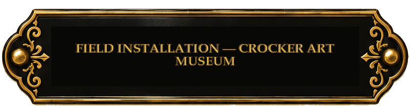 FIELD INSTALLATION — CROCKER ART MUSEUM
